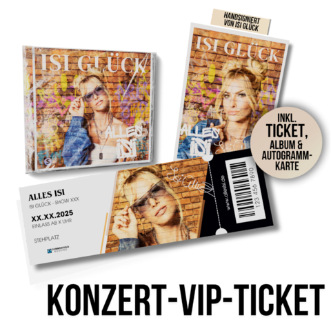 Alles Isi by Isi Glück - CD + VIP-Konzert-Bundle Dortmund - shop now at IKKE Hüftgold store